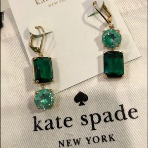 SOLD Kate Spade Green Miss Matched Earrings New